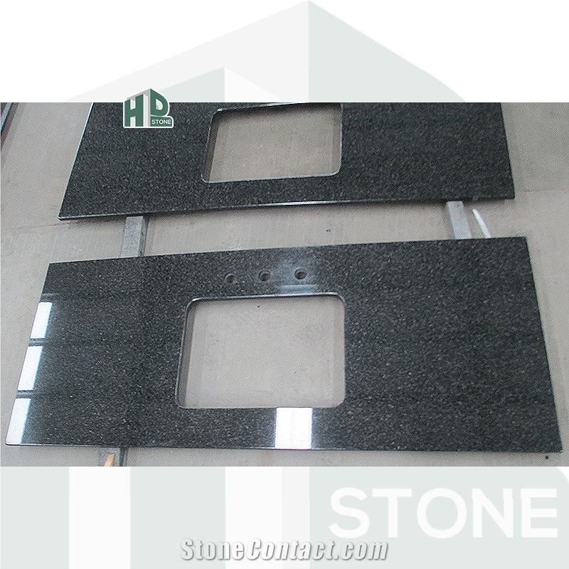 South Africa Black Granite Polished Kitchen Countertops