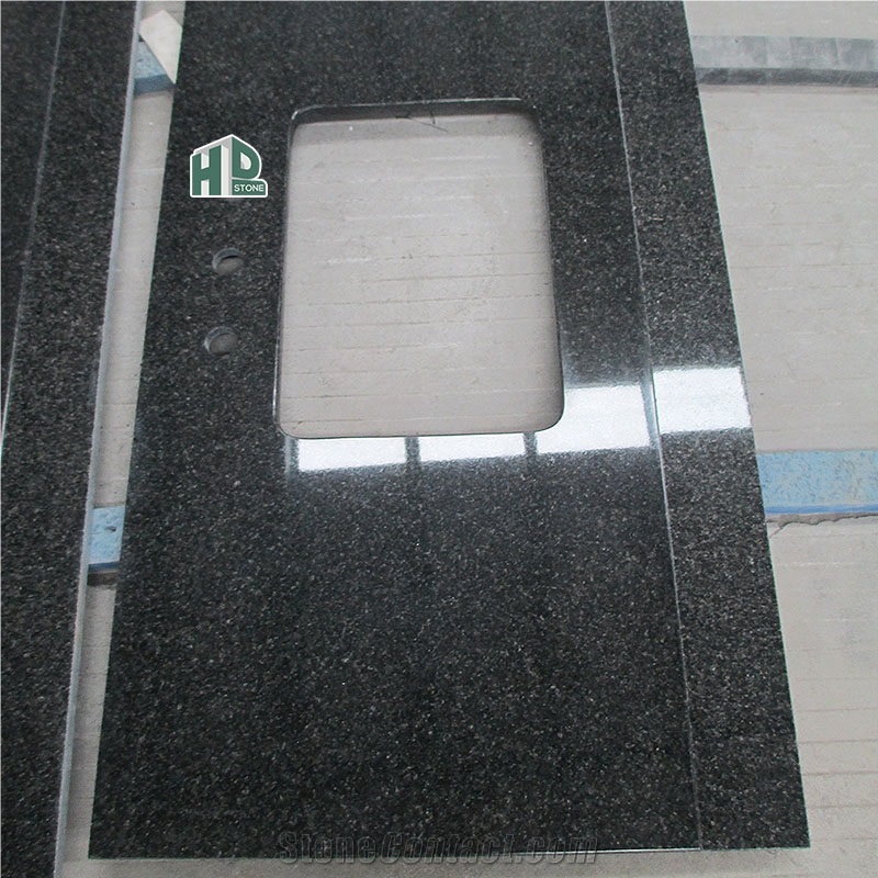 South Africa Black Granite Polished Kitchen Countertops
