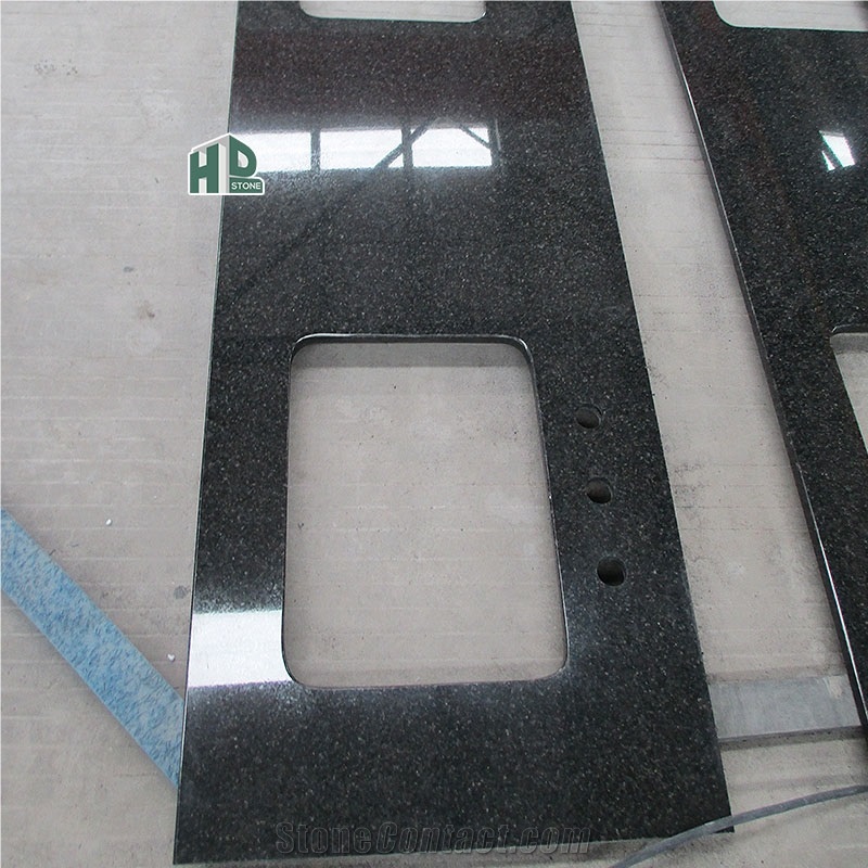 South Africa Black Granite Polished Kitchen Countertops