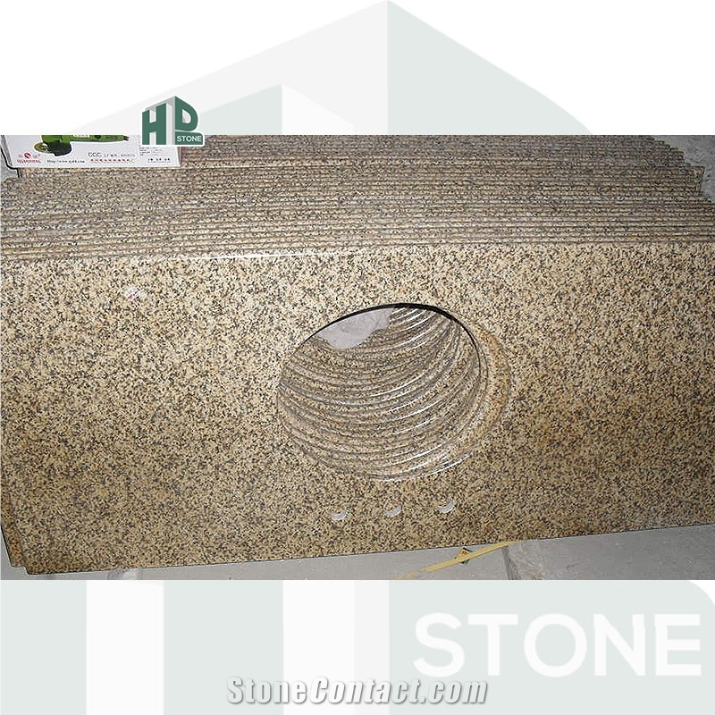 Vietnam Yellow Granite Countertops,Vanity Top Bath Top