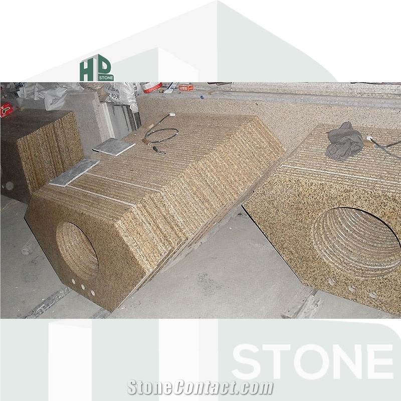 Vietnam Yellow Granite Countertops,Vanity Top Bath Top
