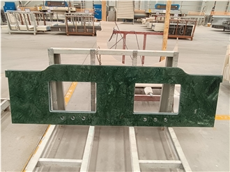 Verde Guatemala Green Marble Vanity Tops For The Venetian® Resort Las Vegas