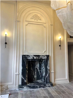 Black Marble Fireplace