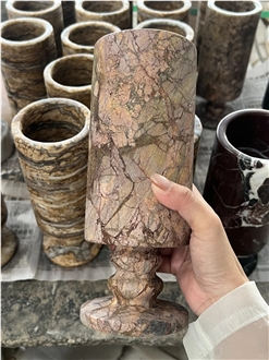 Rainforest Brown Marble Decorative Vase Home Decorative Vase