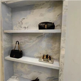 Sky Blue Marble Wall Slabs