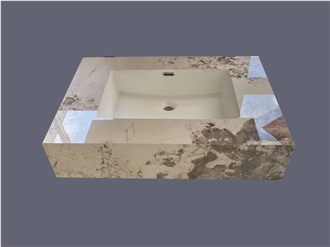 Integrated Artificial Stone Basins For Bathroom