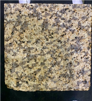 Albero Yellow Granite Flamed Slabs