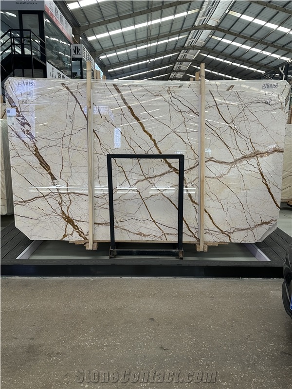 Sofitel Gold Marble Polished Slabs Tiles