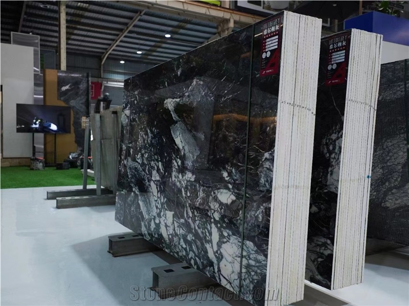 Chinese Hilton Grey Marble Slabs For Hotel Wall And Floor