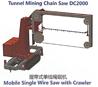 Mobile Single Wire Saw With Crawler