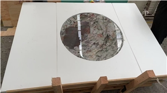 Luxury Marble Four Season Pink Marble Coffee Table Tops
