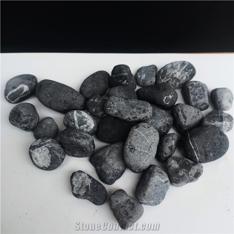 High Standard Black Pebble Stones For Decorating