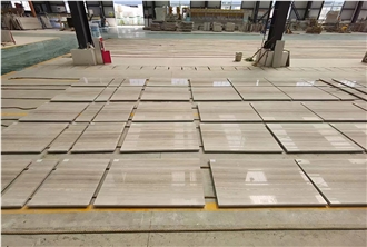 White Wooden Marble Polished 2Cm Tiles, Floor Applications