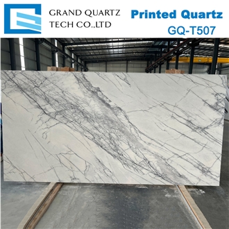Printed Quartz Slabs GQ-T507