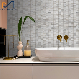 Calacatta Gold Marble Mosaic Tiles