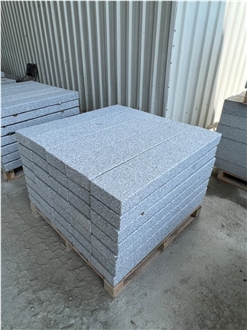 Sandblasted Grey Granite Kerbstones