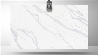 Fq 4025Calacatta Monaco Quartz Slabs
