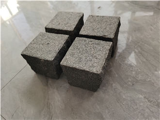 Gray Granite Split Cubes Cobble Stone