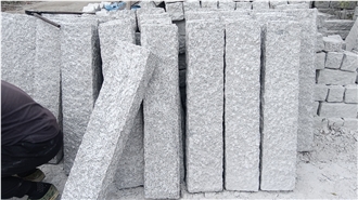 Grey Granite All Sides Pineapple Finish Palisade, Garden Pillars