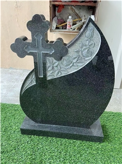 Black Granite Headstone