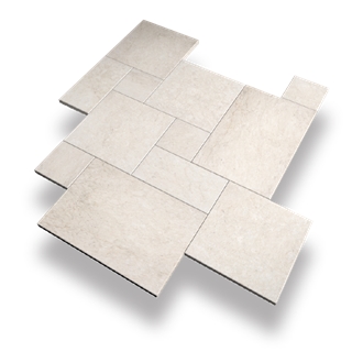 Crema Pearl Marble French Pattern Terrace Paving Tiles
