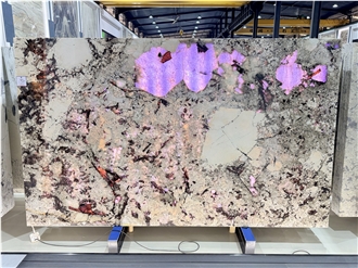 Big Crystal Tourmaline Patagonia Brazilian Quartzite Slabs