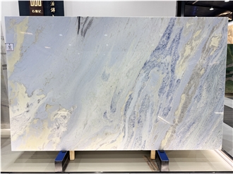 Cristalita Blue Translucent Polished Brazil Marble Slabs