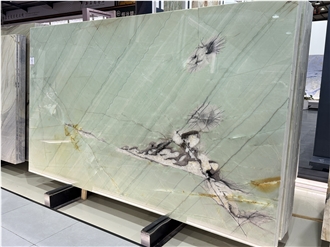Cristallo Tiffany Polished Quartzite Pear Blossom Snow Slabs
