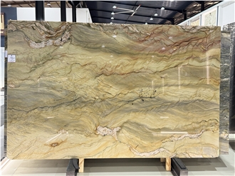 Macaubas Gold Fusion Brazilian Polished Quartzite Slabs