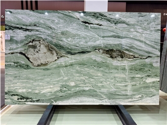 Victoria Green Grand Pattern Marble Slabs For Decorative