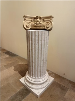 France Pierre De Caen Customized Design Carved Column