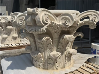 Italy Pietra Di Vicenza Limestone Roman Corinthian Columns