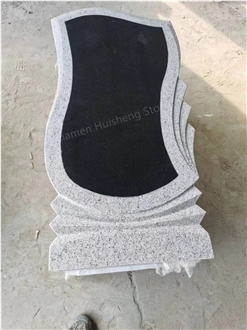 YB-Granite And Gray Granite Headstone