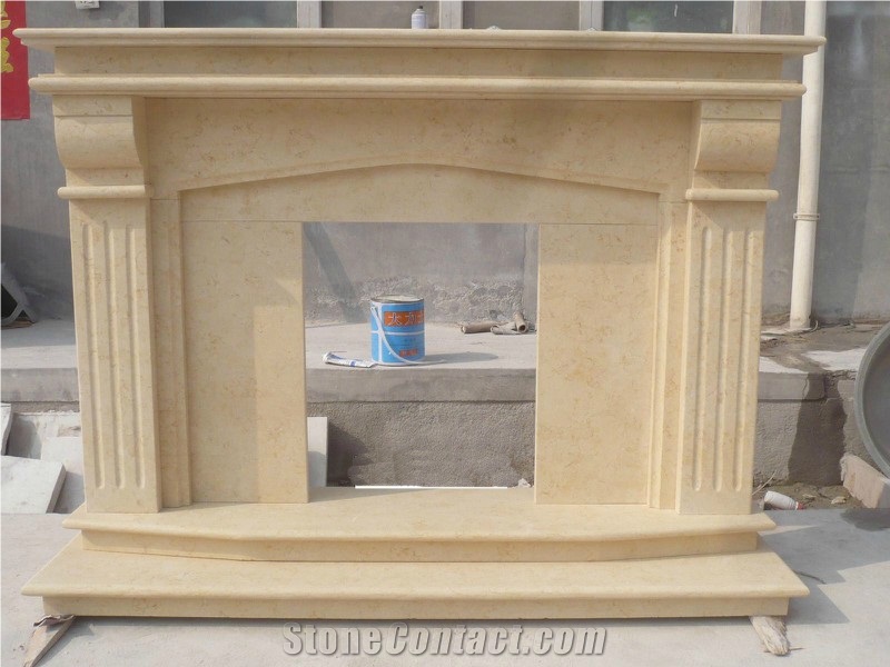 Guangxi White Marble Angel Statue Indoor Fireplace