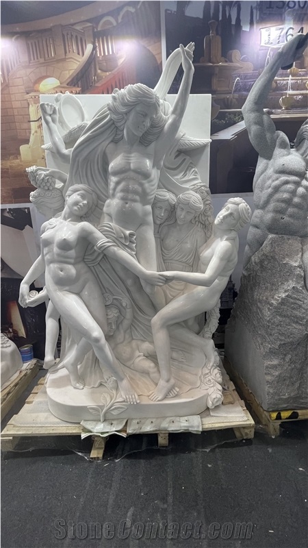 Natural Stone Four Seasons Goddess Human Sculpture