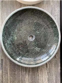 Green Marble Bathroom Wash Basins