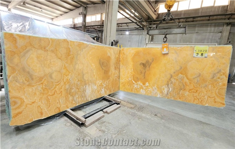 Orange Onyx Slabs