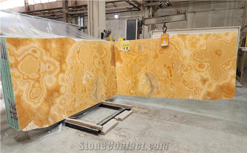 Orange Onyx Slabs