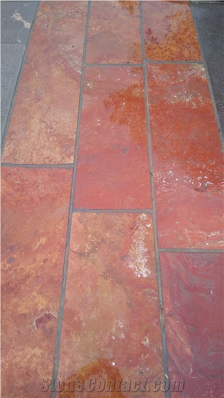 Red Travertine  Wall Tiles