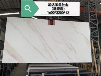 China Artificial Calacatta Gold Sintered Stone Slabs