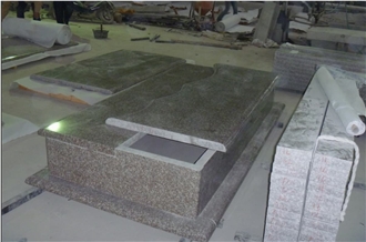China Red G664 Polish Misty Brown Granite   Monuments