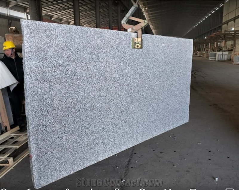 China Hubei G603 Sesame White Granite Slabs Polished