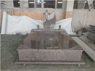 Hot Sale Cheap European Red Granite G664 Tombstone