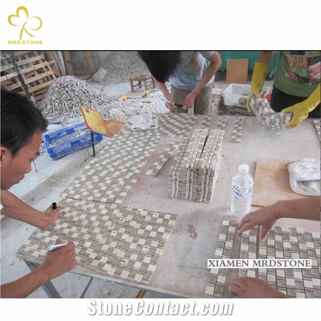 Natural Stone Mosaic Pattern Tile Swimming Pool Tiles