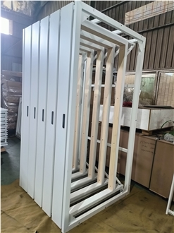 White Sliding Floor - Standing Display Rack