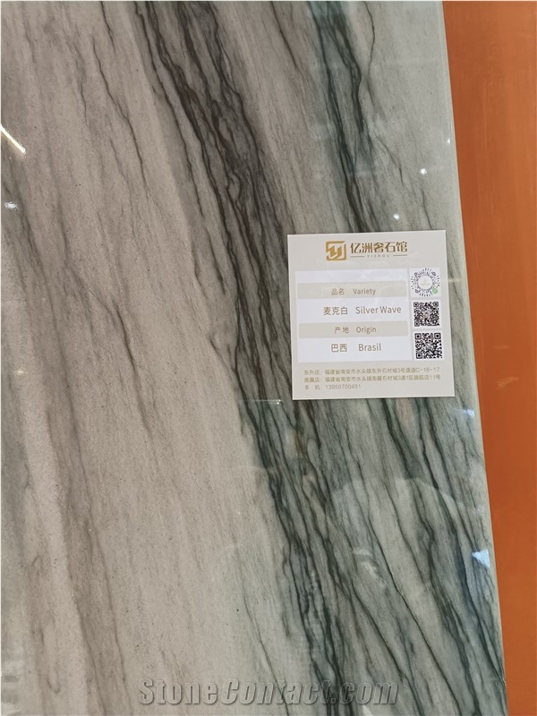 Silver Wave Quartzite Slab