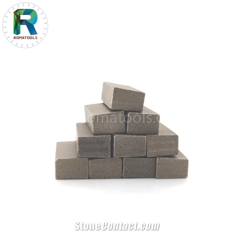 20X5.4/4.8X8mm Romatools Gangsaw Diamond Segments Cut Marble
