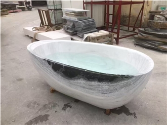Panda White Free Standing Bathtub
