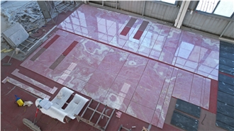 Premium Pink Onyx Wall Panel Tiles