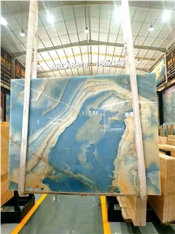 Golden Blue Onyx Slabs
